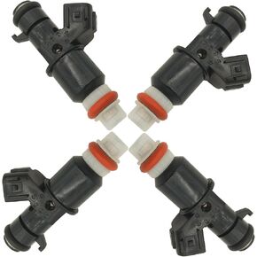4pcs Fuel Injectors Nozzles 8 Holes with O-rings Replacement for Honda Outboard BF135 BF150 BF225 BF250 16450-ZY6-003