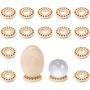 حامل كروي، حامل كرة كريستال، حامل بيض، حامل بيض مزخرف، حامل عرض كروي كريستال أنيق وحامل عرض بيض مزخرف (16 قطعة حجم كبير) in Kuwait