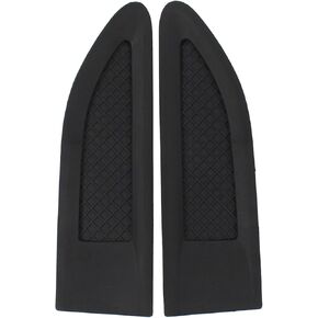 ApplianPar Front Driver and Passenger Side Fender Emblem Vent Molding Ornament Black for Ford Taurus Special Service Police Interceptor Sedan 2013-2019