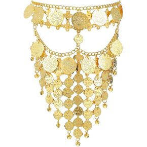 Metal Face Veil Jewelry Coins Veil Cosplay Headwear Halloween Mask Belly Dancer Accessories Masquerade Masks Women