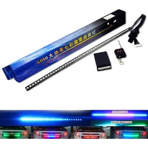 RGB LED Knight Rider Scanner Light Strip 22'' 48-SMD Multicolored LED Flash Strobe Grille Light Car Truck Interior Exterior Lighting (Knight Rider Scanner Light Strip)