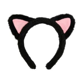 Huachi Cute Cat Ears Headband Spa Headbands for Washing Face Makeup Skincare Halloween Costume, Soft Push White Cats Animal Kitten Head Bands Hair Accessories for Women Teen Girls