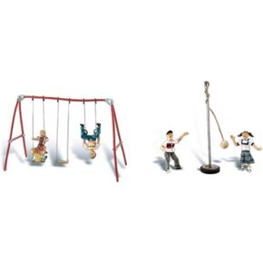 Playground Fun (Swing Set, Tetherball & 5 Figures)