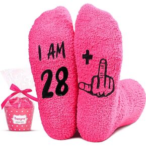HAPPYPOP 29th Birthday Gifts Ideas for Women - Socks for 29 Year Olds, Best Gifts for 29 Year Old Woman, 29 Years Olds Female Gifts