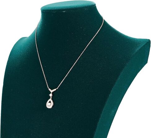 Oirlv velvet Necklace Chain Jewelry Bust Display Holder Stand Necklaces Display Necklace Mannequin(Small in Kuwait