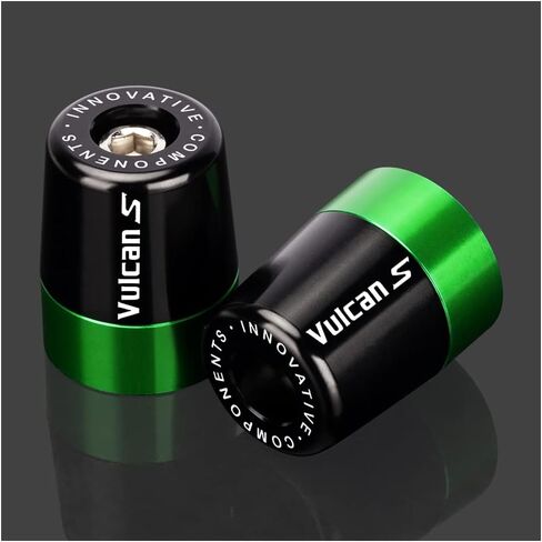 Handlebar Grip End For Kawasaki Vulcan S650 VN650 EN650 2015-2023 Vulcans 900 Motorcycle CNC Aluminum Handlebar Bar Ends Plug Balance Pad vulcans Accessories (green) in Saudi Arabia