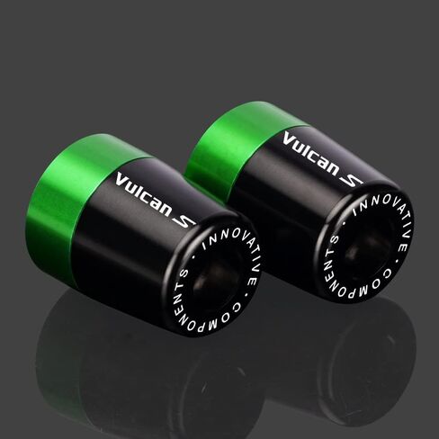 Handlebar Grip End For Kawasaki Vulcan S650 VN650 EN650 2015-2023 Vulcans 900 Motorcycle CNC Aluminum Handlebar Bar Ends Plug Balance Pad vulcans Accessories (green) in Saudi Arabia