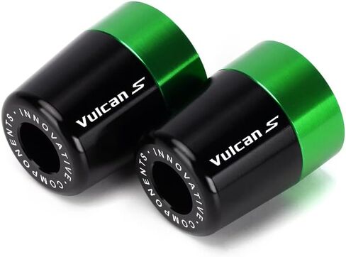 Handlebar Grip End For Kawasaki Vulcan S650 VN650 EN650 2015-2023 Vulcans 900 Motorcycle CNC Aluminum Handlebar Bar Ends Plug Balance Pad vulcans Accessories (green) in Saudi Arabia
