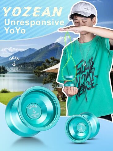 Yozean Yo-Yo Professional Unresponsive Yoyo 6061 Alloy Aluminum yoyo GUSH, Green in Saudi Arabia