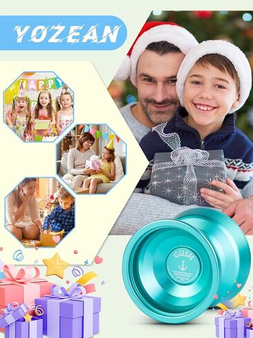 Yozean Yo-Yo Professional Unresponsive Yoyo 6061 Alloy Aluminum yoyo GUSH, Green in Saudi Arabia