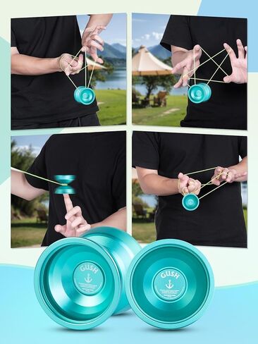 Yozean Yo-Yo Professional Unresponsive Yoyo 6061 Alloy Aluminum yoyo GUSH, Green in Saudi Arabia