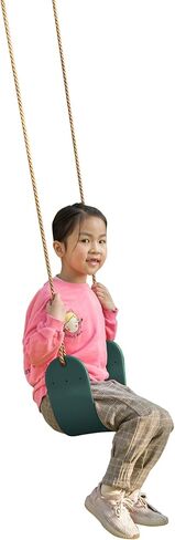 Outdoor Playground Kids Heavy Duty Swing Seat, EVA Belt Swing with Rope for All Ages, Red Set of 2 in Saudi Arabia