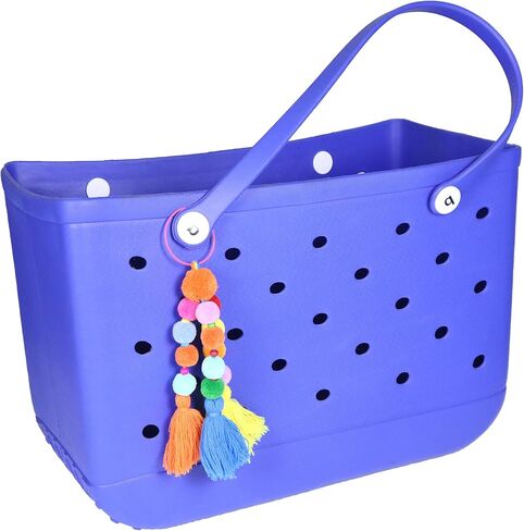 MOTOFITOOL بوم بومس وشرابة سحر الملحقات لحقيبة بوج وحمل الجنوب ببساطة، إدراج ديكور لحقيبة الشاطئ حقيبة حمل الشاطئ in Kuwait