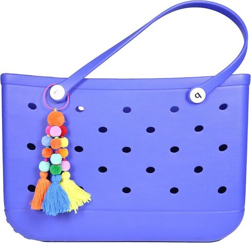 MOTOFITOOL بوم بومس وشرابة سحر الملحقات لحقيبة بوج وحمل الجنوب ببساطة، إدراج ديكور لحقيبة الشاطئ حقيبة حمل الشاطئ in Kuwait