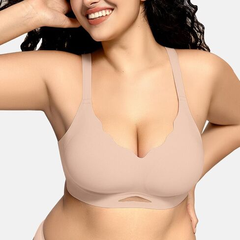 OEAK حمالات الصدر النسائية اللاسلكية صدفي رفع Bralettes لا Underwire داعمة التي شيرت الصدرية سلس مريحة حمالات الصدر اليومية in Saudi Arabia