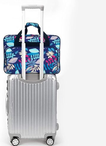 حقيبة ماكينة الخياطة المنزلية ذات سعة كبيرة، حقائب تخزين مفيدة، حقيبة متنوعة لتنظيم الماكينة - أزرق فاتح، أزرق in Kuwait