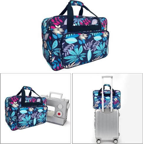 حقيبة ماكينة الخياطة المنزلية ذات سعة كبيرة، حقائب تخزين مفيدة، حقيبة متنوعة لتنظيم الماكينة - أزرق فاتح، أزرق in Kuwait