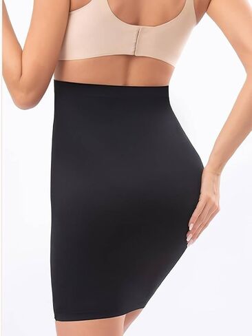 Boolavard Shapewear Dress Slip for Under Dresses Half Slip Tummy Control Seamless Slimming Slip Body Shaper in Saudi Arabia