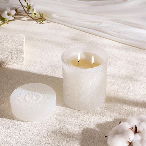 Scented Candles,Clean Cotton Scented Candles for Home Scented, Luxury Candles Gifts Jar Fall Candles with up to 50 Hours Long Lasting, Fall Fragrance, 15.87 oz in Saudi Arabia