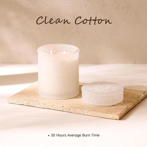 Scented Candles,Clean Cotton Scented Candles for Home Scented, Luxury Candles Gifts Jar Fall Candles with up to 50 Hours Long Lasting, Fall Fragrance, 15.87 oz in Saudi Arabia