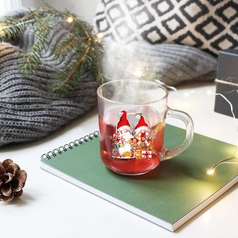 Christmas UV DTF Cup Wraps - 20 Sheets Winter Uvdtf Tumbler Wrap for 16 oz Glass Mugs Cups, Joy to The World Elk Snowflake Transfer Stickers for DIY Water Bottle Laptop Decorative Decal in Saudi Arabia