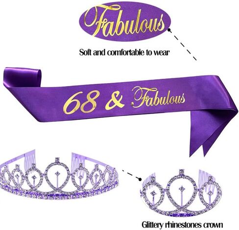 Birthday Crowns for Women 30 & Fabulous Sash and Tiara Birthday Crown for Women in Saudi Arabia