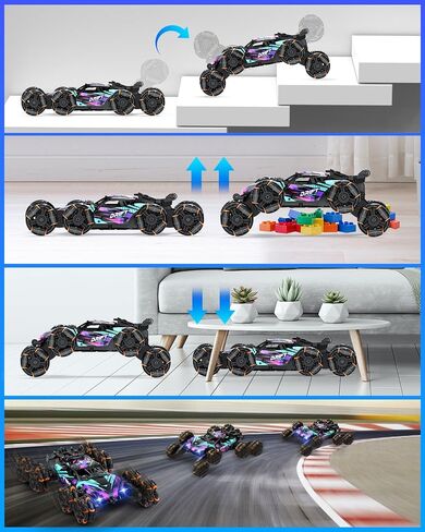 Minetom Gesture Sensing Stunt RC Cars, 8WD Remote Control Climbing Car Toys for Age 6-8, Transform Drift Off Road Vehicle Toy for Kids 9 10 11 12 Years Old Christmas Birthday Gifts for Boys & Girls in Saudi Arabia
