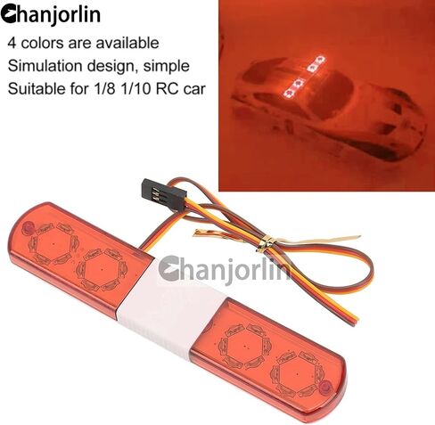 1/10 RC Car Simulation Police Lights Multi-Function Flash LED Lamp Nine Flashing Light Modes for 1/8 Crawler Off Road Rally Truck Cars HSP Traxxas Tamiya RC4WD Axial Arrma (Yellow 115mm) in Kuwait