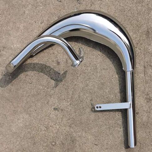 High Performance Chromed Color Expansion Chamber Muffler CDH66 2 Stroke Muffler-FOR GAS MOTORIZED BICYCLE in Saudi Arabia