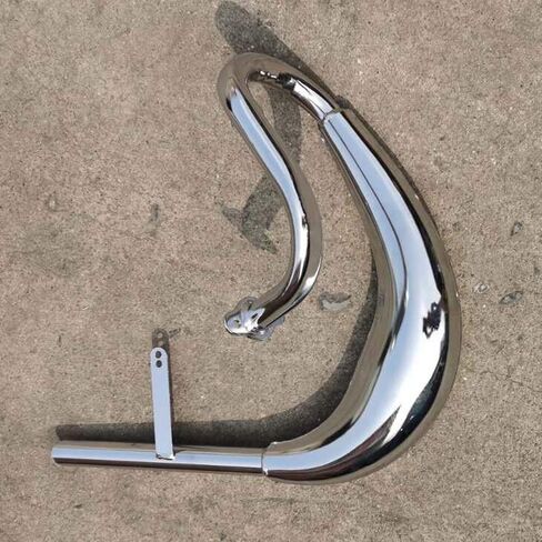 High Performance Chromed Color Expansion Chamber Muffler CDH66 2 Stroke Muffler-FOR GAS MOTORIZED BICYCLE in Saudi Arabia