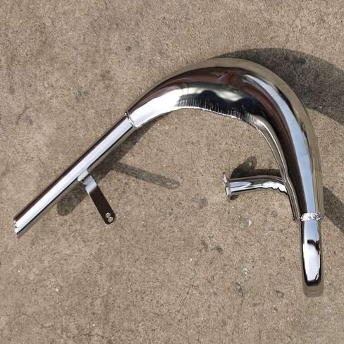 High Performance Chromed Color Expansion Chamber Muffler CDH66 2 Stroke Muffler-FOR GAS MOTORIZED BICYCLE in Saudi Arabia