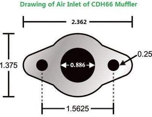 High Performance Chromed Color Expansion Chamber Muffler CDH66 2 Stroke Muffler-FOR GAS MOTORIZED BICYCLE in Saudi Arabia