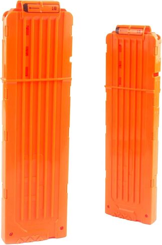 TORMEN 2 Pack Quick Reload Clip,18-Darts Magazines Clips,Bullet Clips Compatible for Nerf Elite Toy Gun(Orange in Saudi Arabia