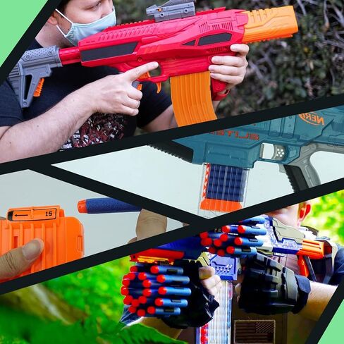 TORMEN 2 Pack Quick Reload Clip,18-Darts Magazines Clips,Bullet Clips Compatible for Nerf Elite Toy Gun(Orange in Saudi Arabia