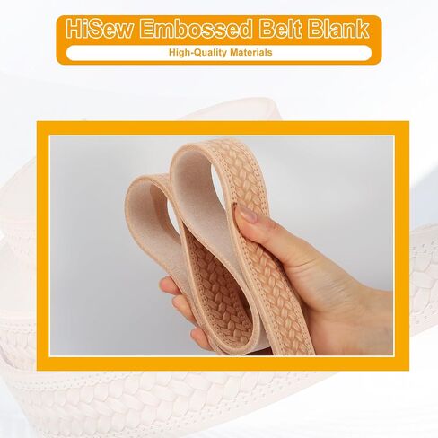 حزام جلدي HiSew فارغ لصناعة الحزام، جلد البقر، أنماط منقوشة مسبقًا، حواف مشطوفة مسبقًا، شريط شرائط جلدية، 1-1/2 بوصة × 45 بوصة، 10 أونصة مدبوغة نباتيًا، قص، صبغ، إنشاء حزام مخصص، DIY ( الأزهار والكرمة) in Kuwait