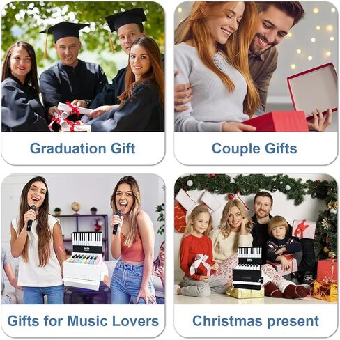 Playable Piano Desk Calendar 2025,Piano Calendar,White Mini Piano Calendar,With 52 Music Scores in 27 Cards,Great Gift for Family and Friends (White 2025) in Kuwait