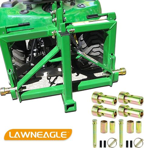 TK95029 Cat 1 Quick Hitch Adapter Bushing Kit with S07070200 Top Link Pin and Heavy Duty Lynch Pin with Ring Replaces S14114400 for Category 1 3-Point Tractors in Kuwait