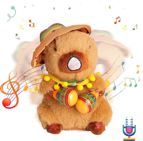 MIAODAM Cute Dancing Monkey Stuffed Animal Shaking Twirling Monkey Plush for Kids with 9 Songs Banana Reactions Interactive Toys for Toddlers 1-3 (11.8 Inch) in Saudi Arabia