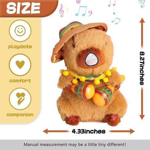 MIAODAM Cute Dancing Monkey Stuffed Animal Shaking Twirling Monkey Plush for Kids with 9 Songs Banana Reactions Interactive Toys for Toddlers 1-3 (11.8 Inch) in Saudi Arabia