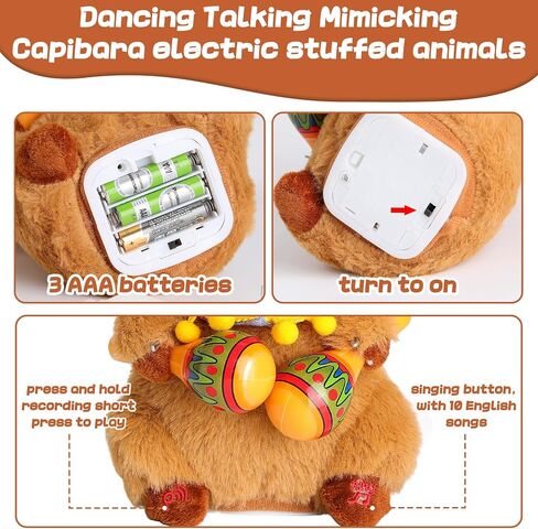 MIAODAM Cute Dancing Monkey Stuffed Animal Shaking Twirling Monkey Plush for Kids with 9 Songs Banana Reactions Interactive Toys for Toddlers 1-3 (11.8 Inch) in Saudi Arabia