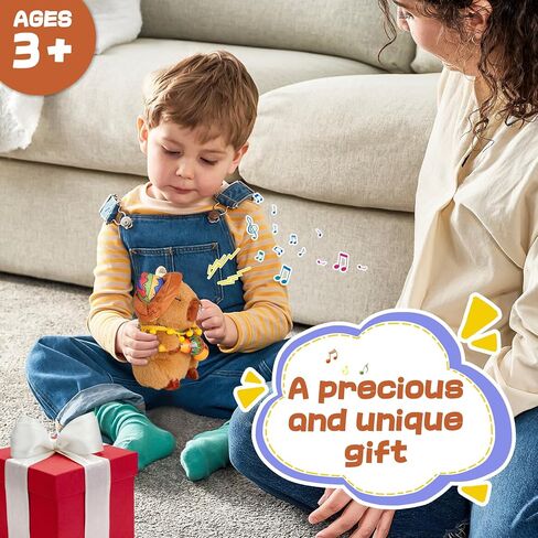 MIAODAM Cute Dancing Monkey Stuffed Animal Shaking Twirling Monkey Plush for Kids with 9 Songs Banana Reactions Interactive Toys for Toddlers 1-3 (11.8 Inch) in Saudi Arabia