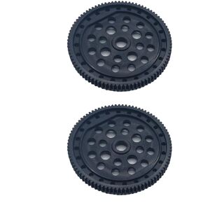 2Pcs HD Steel 48P 87T Spur Gear for 1/10 ECX 2WD Boost Buggy Circuit Stadium Truck Ruckus Monster Tuck Torment Short Course Upgrade Parts