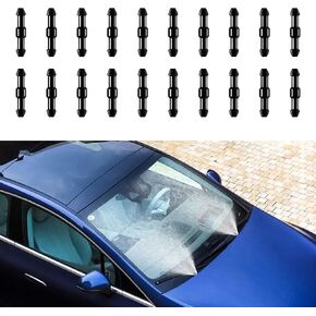 20PCS Windshield Washer Hose Connector, Wiper Connector, 2-Way I-Type Windshield Hose Connector Kit, Universal Windshield Washer Hose Replacement Fitting for Car Washer Nozzles