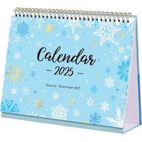 2025 Desk Calendar - Desk Calendar 2025, Jan. 2025 - Dec. 2025, Standing Flip 2025 Desktop Calendar, 9.8" x 8.3", 2025 Desk Calendar with Julian Date