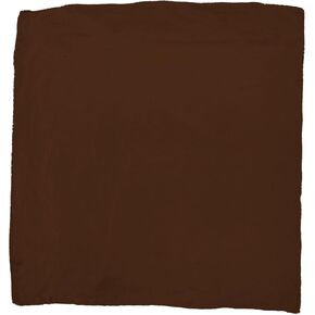 Wyoming Traders Solid Silk Wild Rag Scarf - Chocolate Brown