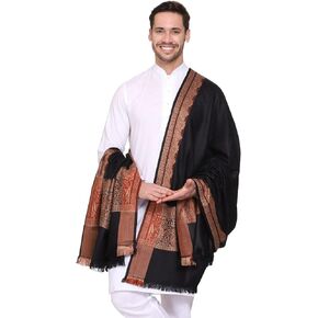 Weavers Villa Men's Woven Acro Wool Gents Shawls, Muffler, Stoles for Men