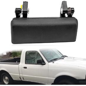 Exterior Door Handle Front Left Driver Side, Replacement for Ford Ranger 1993-2003; Mazda B2300 B2500 B3000 B4000 1994-2000 Replaces #90022, F37Z1022405-A, ZZM059420