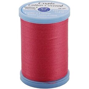 Coats Thread & Zippers Cotton Covered Quilting and Piecing Thread, 250-Yard, Hot Pink