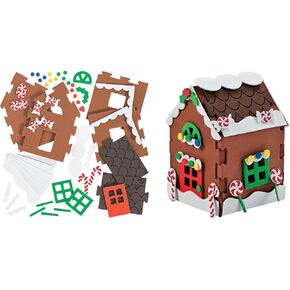 HAPPY DEALS ~ Christmas Gingerbread House Craft Kits 3D | 2 Kits | Individually Packaged