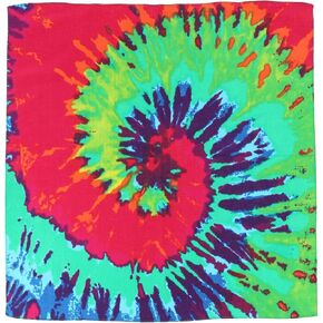 CTM® Bright Tie Dye Print Bandana